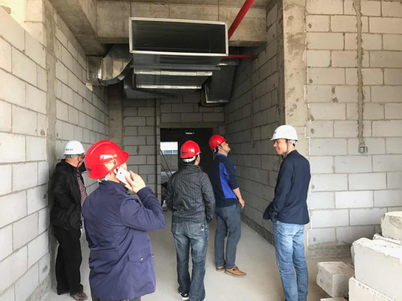 南昌中航國(guó)際廣場(chǎng)二期空調(diào)工程施工中
